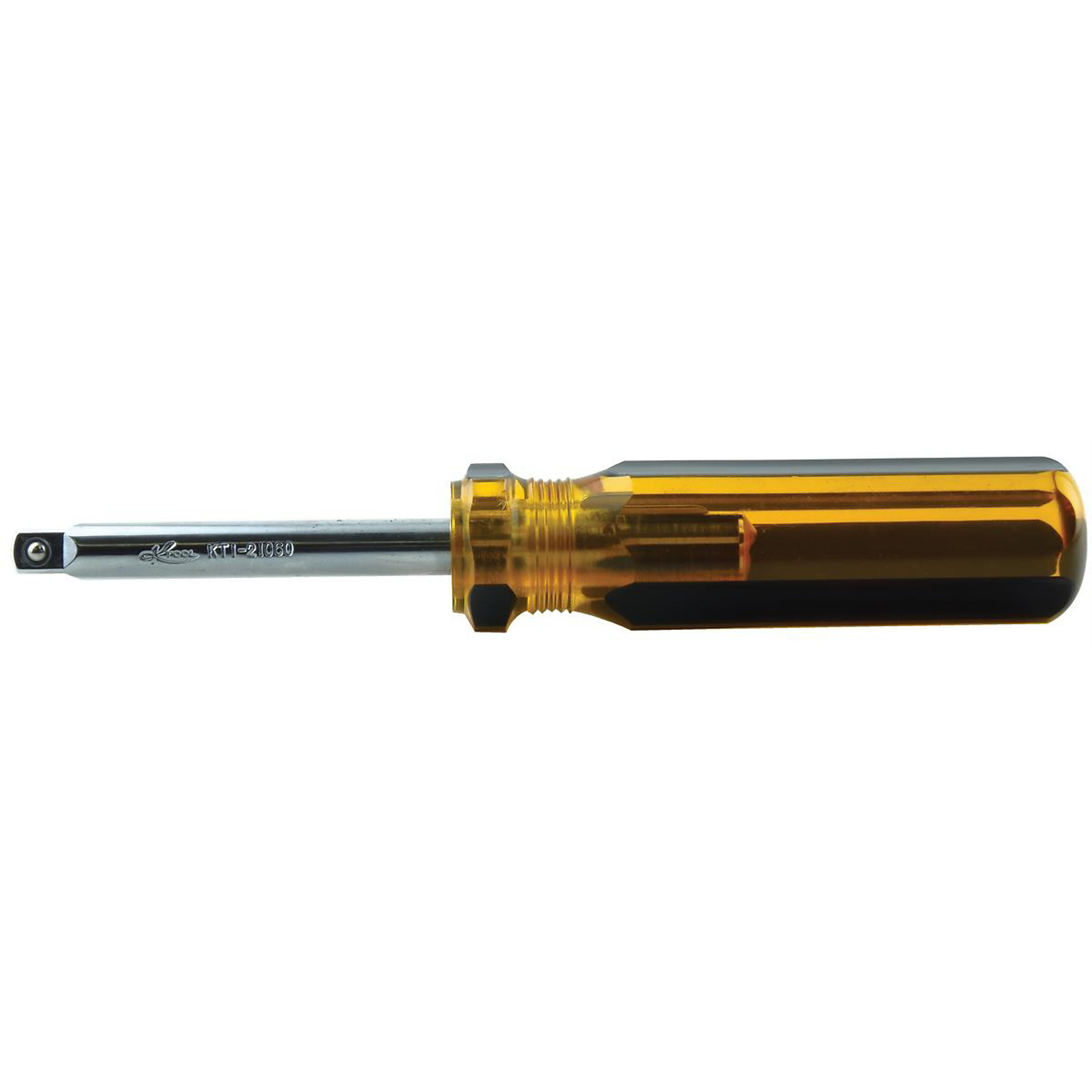 K Tool International 1/4in. Drive Spinner Handle — Chrome Vanadium Blade, Oversize Polypro Handle, Model# KTI21060